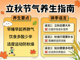 立秋节气如何养生？三个换季常见谣言勿轻信